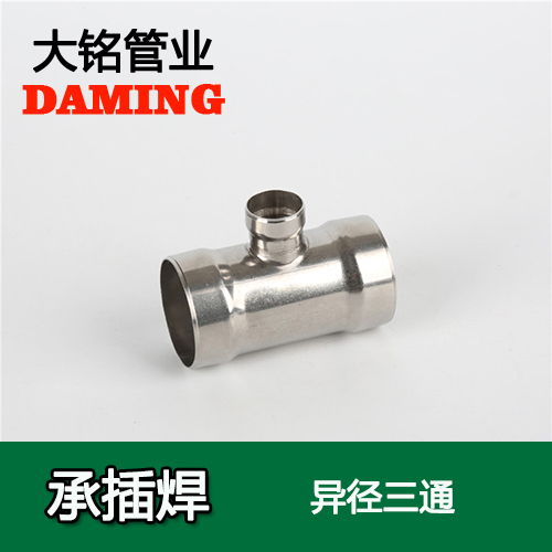 DN50*20 承插焊接式好色先生IOS下载變徑三通接頭（304 316L）