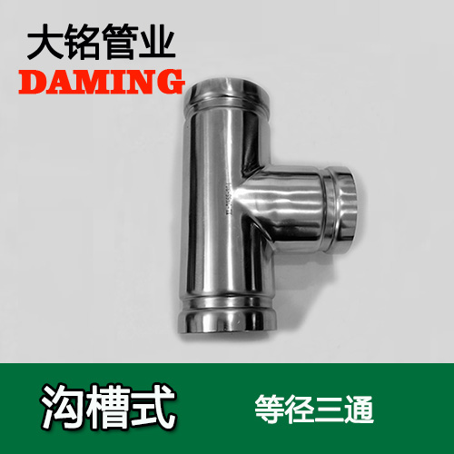 DN200 溝槽式好色先生IOS下载同徑三通（304 316L）